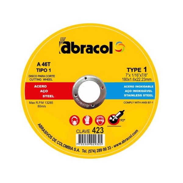 DISCO CORTE FINO ABRACOL T1