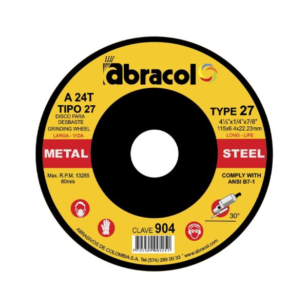 DISCO PULIR  ABRACOL TIPO 27