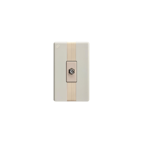 906TVA  TOMA TVA COAXIAL ABITARE MARFIL 36024