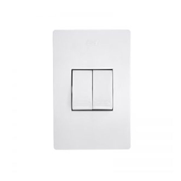 1911  INTERRUPTOR DOBLE ABITARE BLANCO 31101