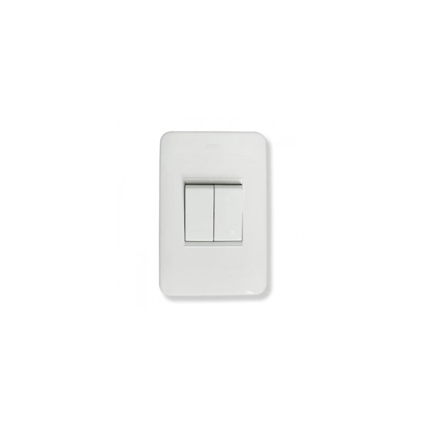 1922  INTERRUPTOR DOBLE CONMUTABLE ABITARE BLANCO 31113