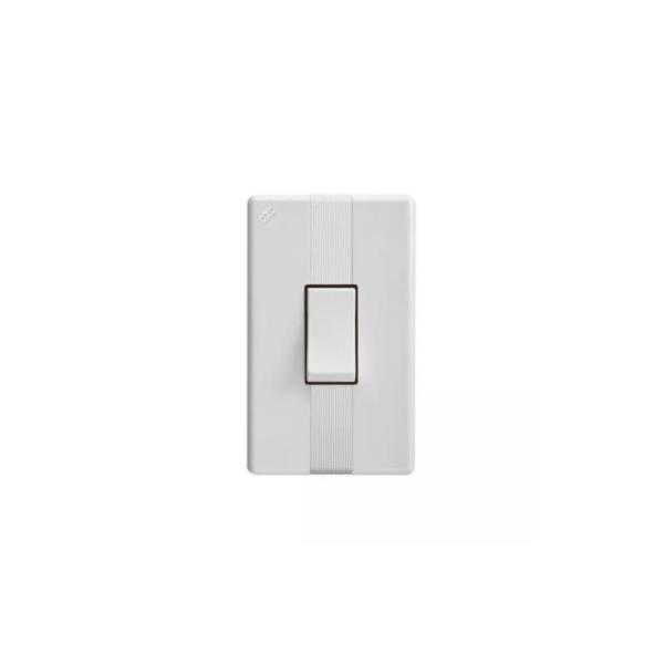 1905  BOTON TIMBRE SENCILLO ABITARE BLANCO 35008