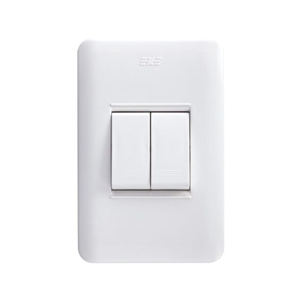 13011  INTERRUPTOR DOBLE BOREAL BLANCO 31729