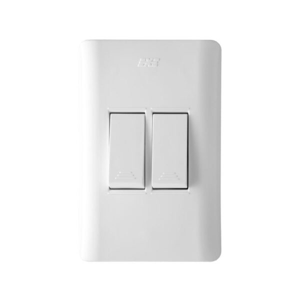 15022  INTERRUPTOR DOBLE CONMUTABLE DUOMO BLANCO
