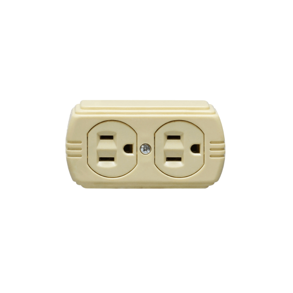 PT044300 TOMACORR.DOBLE SOBREP.15AMP T/AMER P/T  *UND