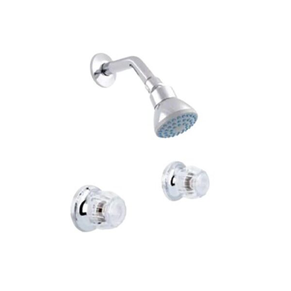 102701 CONJUNTO MEZCLADOR DUCHA 8" SSB AQUARIUS POMO ACRILICO