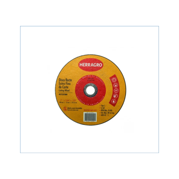 DISCO CORTE  METAL   T.1         7 X 7/8  C. FINO