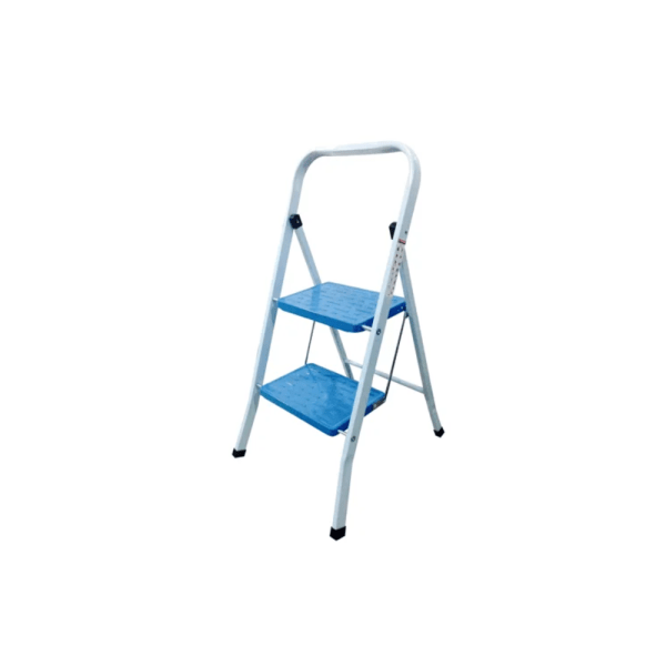 7706798-2A ESCALERA 2 PELDANOS DOMES DE ACERO AZUL