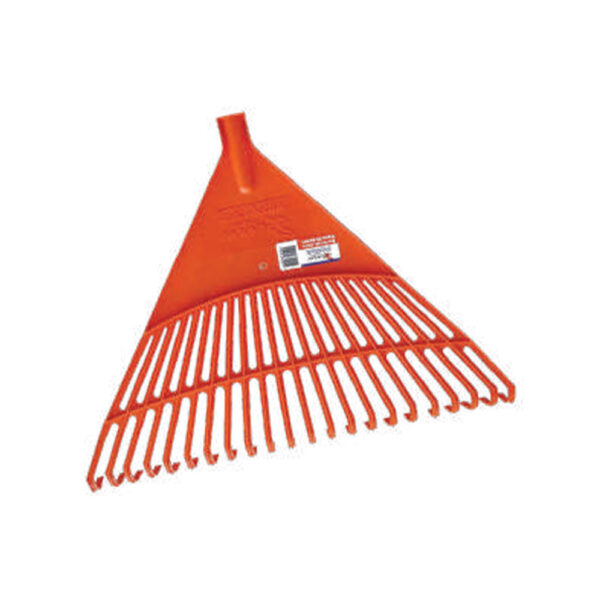 72301526  ESCOBA JARDIN GAVILAN PLASTICO SIN MANGO 26 DIENTES NARANJA