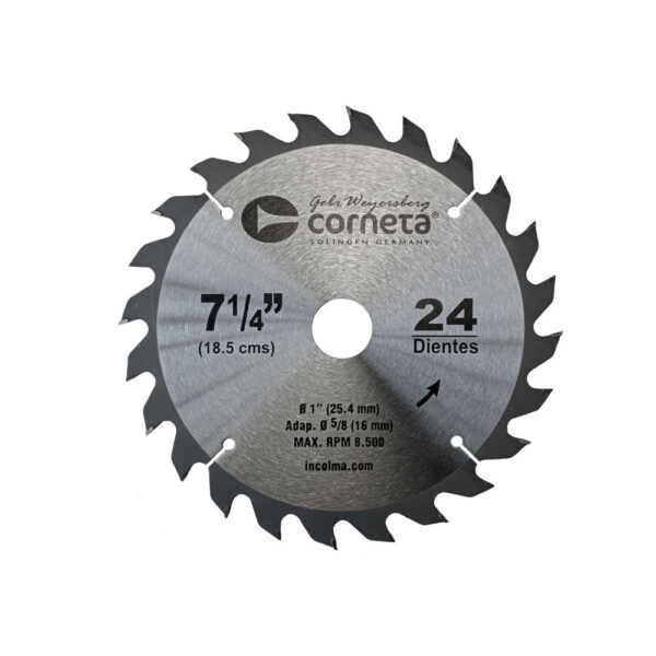 DISCO CORNETA DE SIERRA 7 1/4"