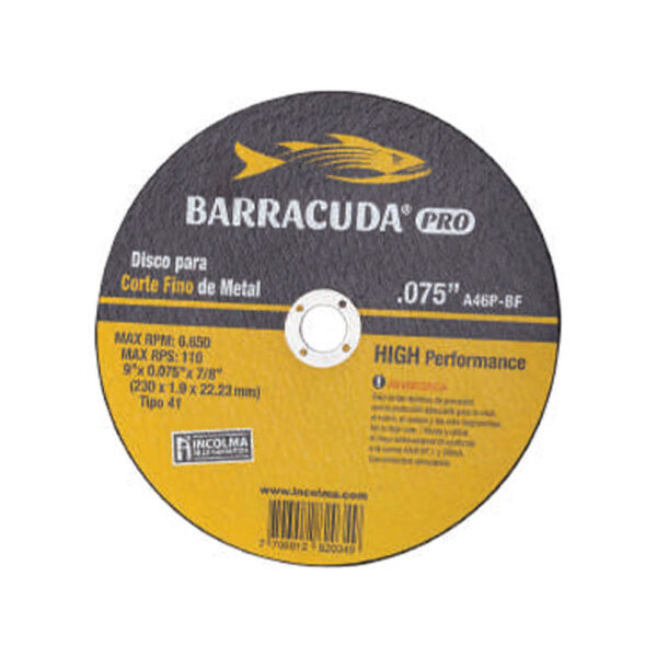 DISCO BARRAC CORTE FINO  METAL