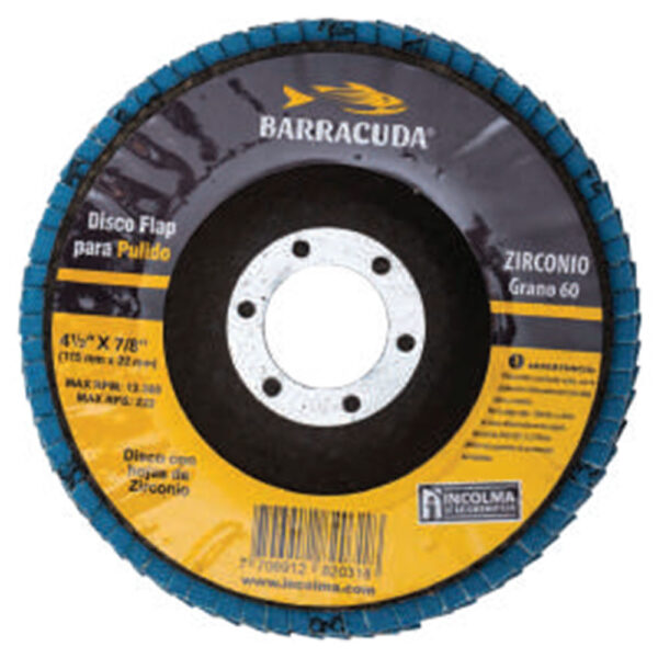 DISCO  FLAP BARRA PULIDO DE 4 1/2*1/4*7/8"