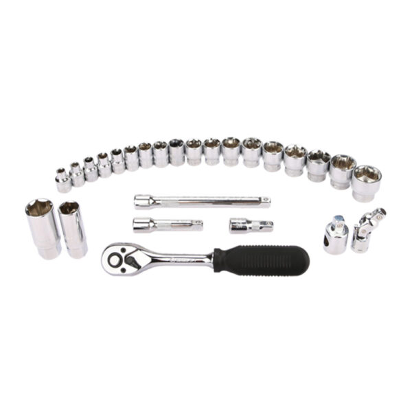 77462104 JUEGO 20 PIEZAS 1/2 RATCHET + COPAS + VARIOS