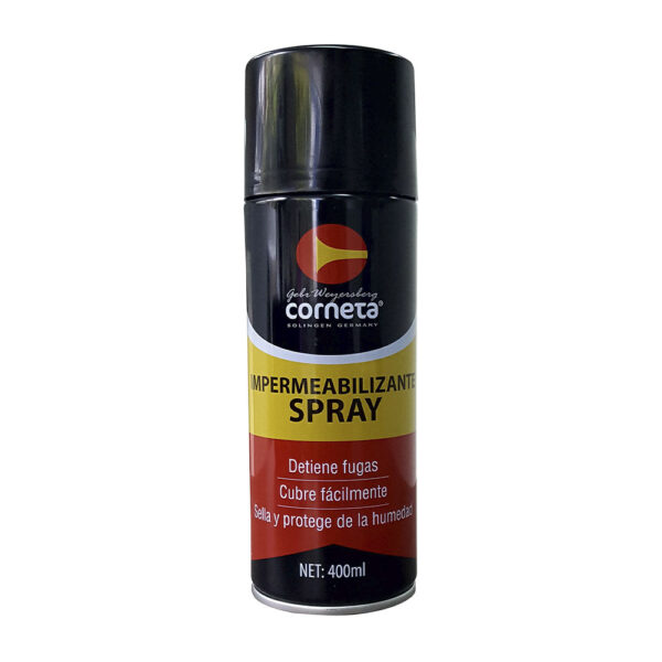 56620101  IMPERMEABILIZANTE SPRAY CORNETA NEGRO MATE 400 ml