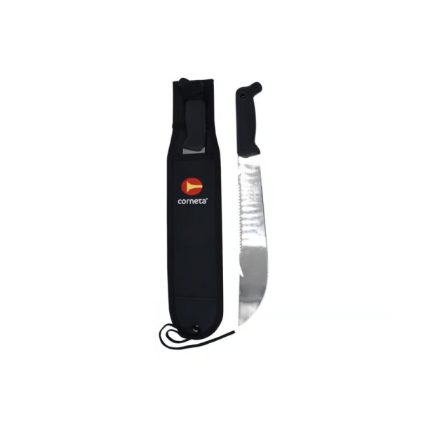 65954212  MACHETE RAMBO LUJO CORNETA PROFESIONAL 12" C/FUNDA