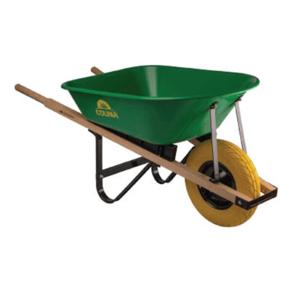 63916405 COCHE - CARRETILLA ECONO COLIMA VERDE PLAST 5.5  PIE LLANT - ANTIP