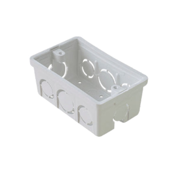 T7501-026 - T1202-0027 UND CAJA  ELECTRICA PLASTICA BLANCA 2" X 4"