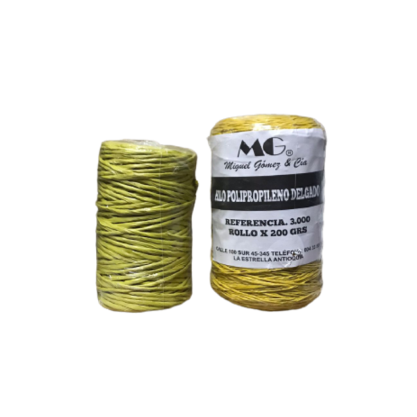 2978 HILO PLASTICO POLIPROPILENO REF. 000  ROLLO X 200 GRMS