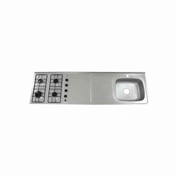 1821 MESON INOX ESCURRIDOR IZQ 180*50 MONOCONTROL C4/ESTUFA GAS