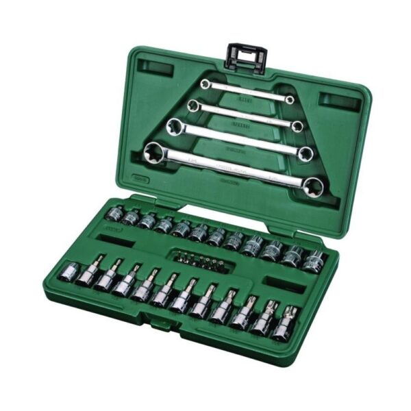 ST09010SJ  JG COPA E-TORX 3/8" - COPAS TORX 1/4" - LLAVES E-TORX 35PZ