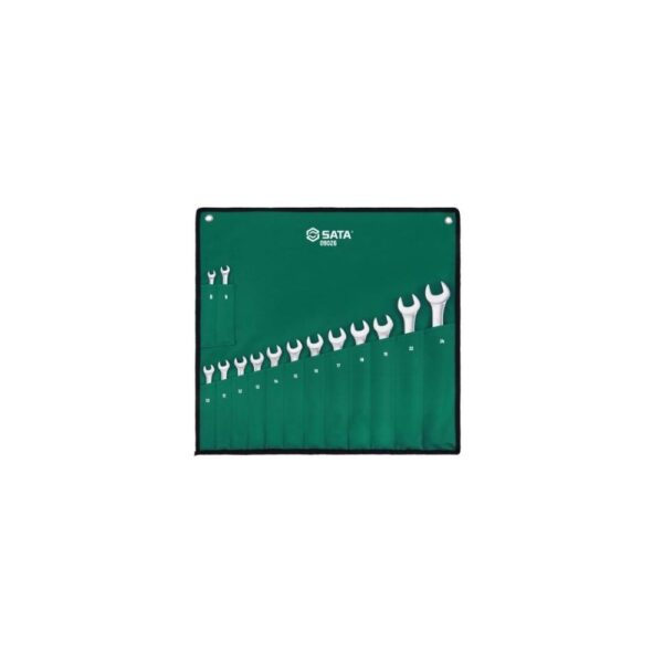 ST09026ASJ  JG LLAVES COMBINADAS (MATE) LONA 14PC 8 - 24 MM