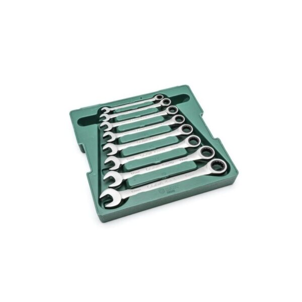 ST08008SJ  JG LLAVES COMB C/ RATCHET ESTUCHE 8PC 8 - 19 MM