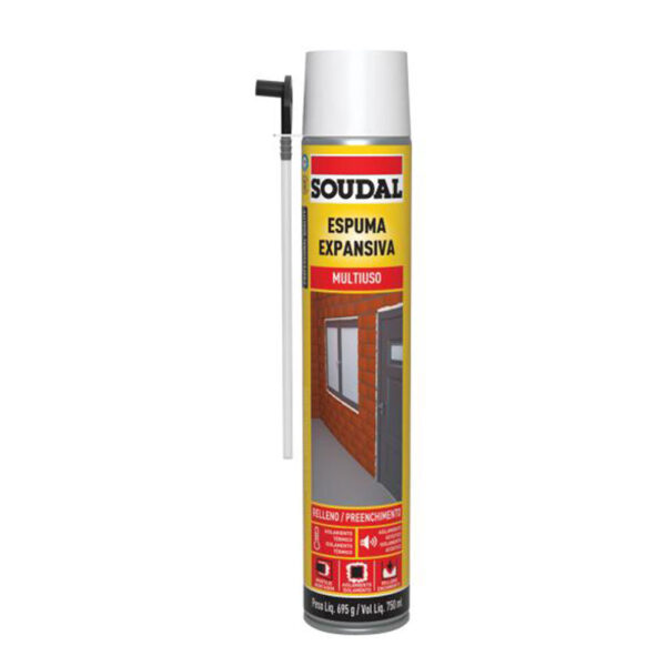 8008 ESPUMA EXPANSIVA MULTIUSO 710G - 750ML SOUDAL