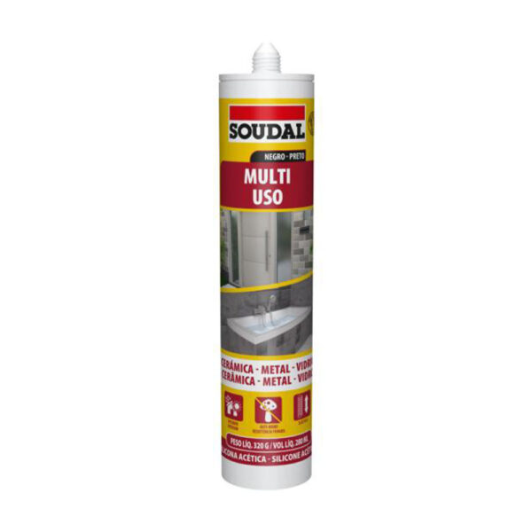 2205 SILICONA ANTIHONGOS NEGRA 280ML SOUDAL