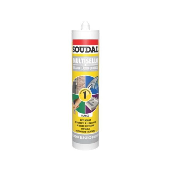 8856 MULTISELLO SELLADOR ELASTICO BLANCO 300ML SOUDAL