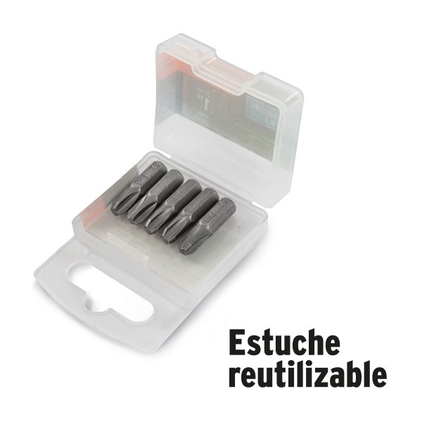 JUEGO DE 50 PUNTAS PHILLIPS-ESTRELLA  2" PH2 TRUPER  PUDE-1202-50 - Imagen 2