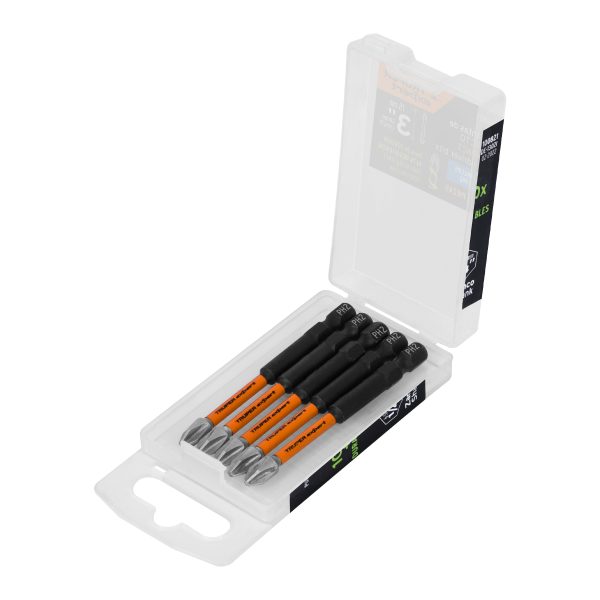 JUEGO DE 5 PUNTAS DE IMPACTO PHILLIPS PH2 X 3" TRUPER PUDE-13021