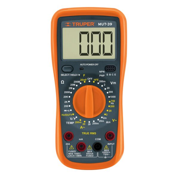 MULTIMETRO   DIGITAL PROFESIONAL MUT-39 TRUPER