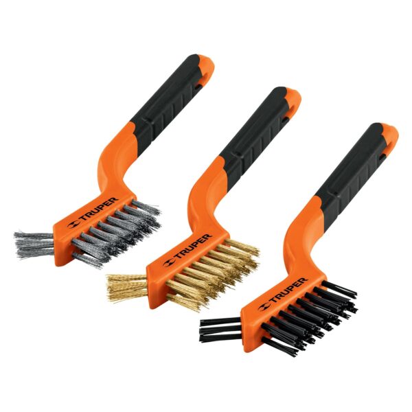JUEGO DE 3 CEPILLOS DE ALAMBRE TRUPER