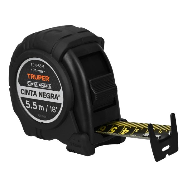 FLEXOMETRO TRUPER CINTA NEGRA EXTRA ANCHA
