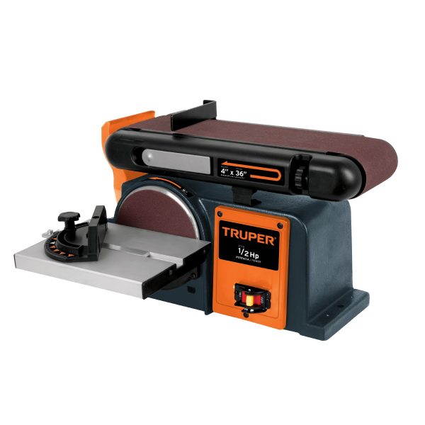 LIJADORA DE BANDA Y DISCO 4" X 6" 1/2HP TRUPER