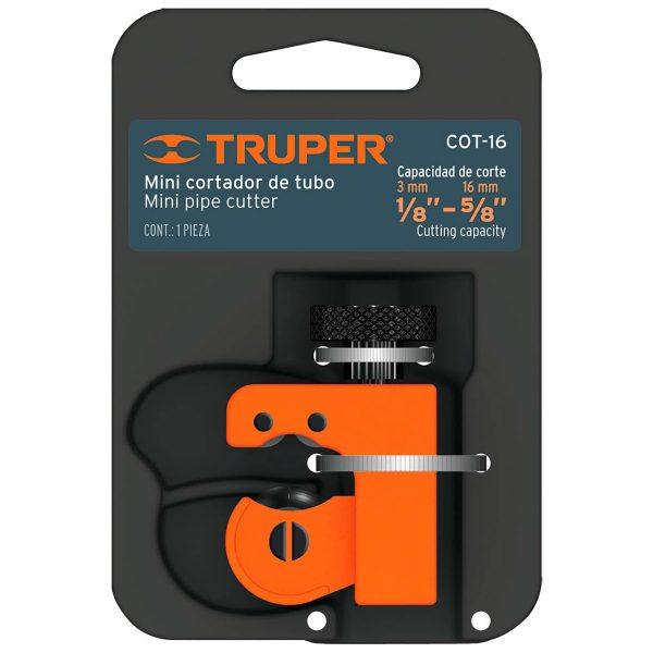 CORTADOR DE TUBO MINI HASTA 5/8"(16MM) TRUPER - Imagen 2