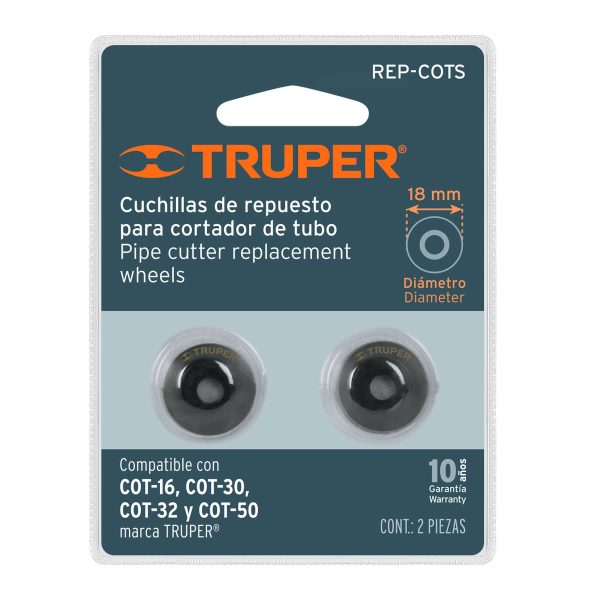 CUCHILLAS REPUESTO CORTA TUBO TRUPER