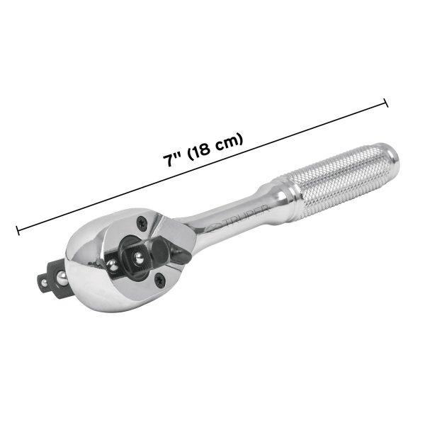 RACHET TRIPLE CUADRO 1/4"  3/8"  1/2" TRUPER - Imagen 2
