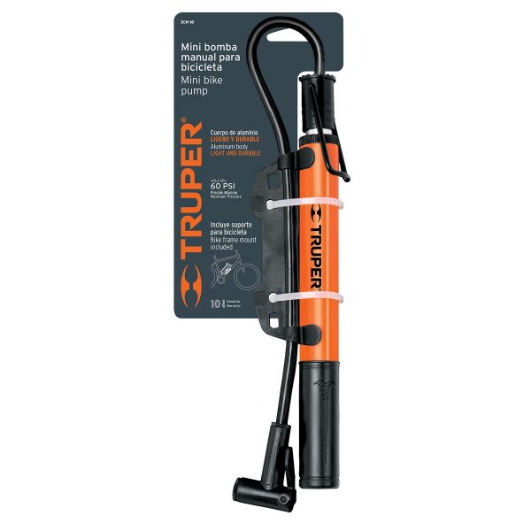 INFLADOR DE AIRE PARA BICICLETA  60PSI TRUPER - Imagen 2