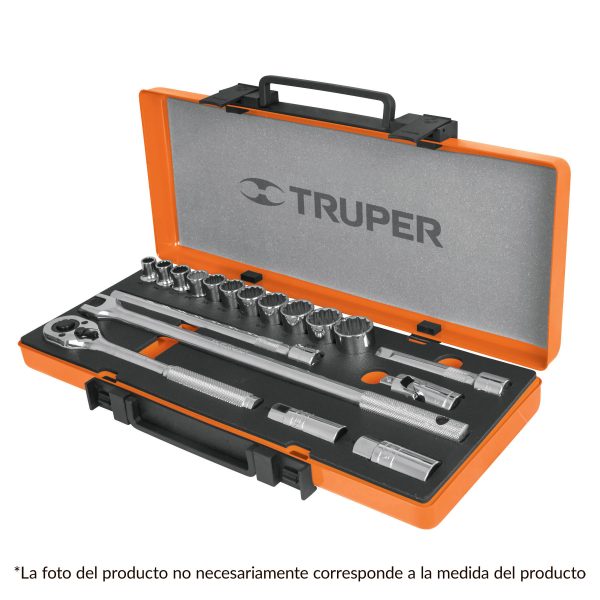 JGO COPAS pg.TRUPER CUADRO 1/2" 19 pzs  JD-1/2X19P