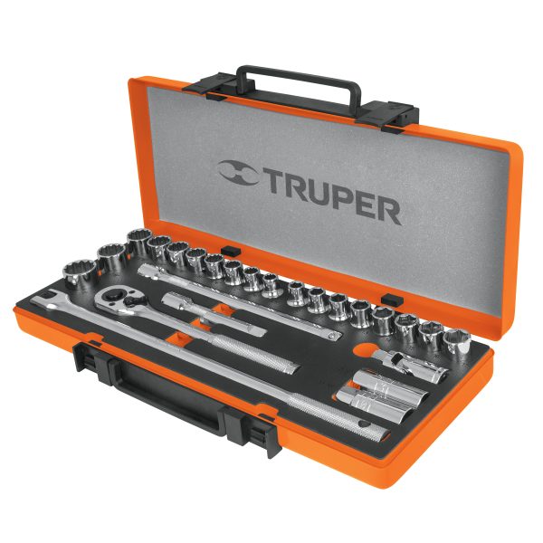 JGO COPAS mx.TRUPER CUADRO 1/2" 25 pzs JD-1/2X26MP