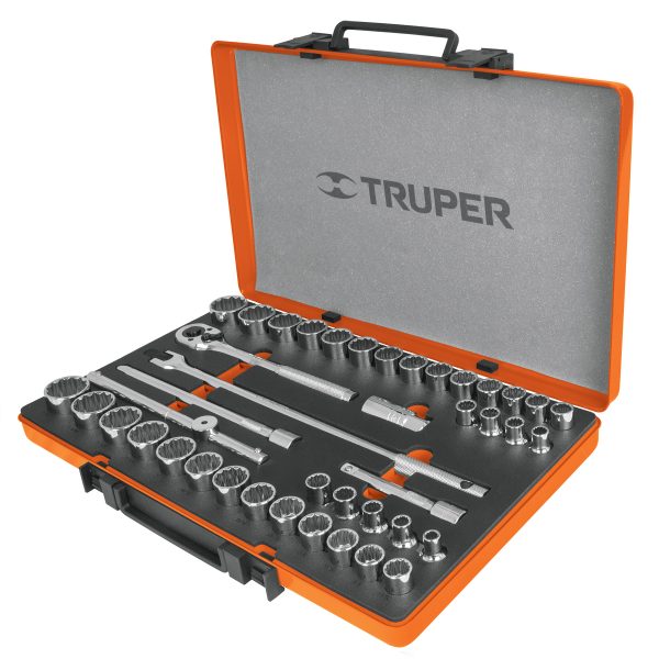 JGO COPAS MM Y PLG  TRUPER CUADRO 1/2"   42 PZAS.