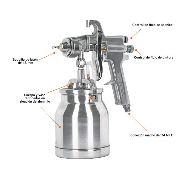 PISTOLA ALTA PRESION 1LT TRUPER PIPI-310 - Imagen 2