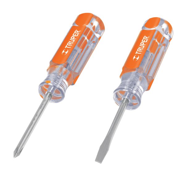 JGO MINI DESTORNILL TRUPER MANGO ACETATO 2 Pzas
