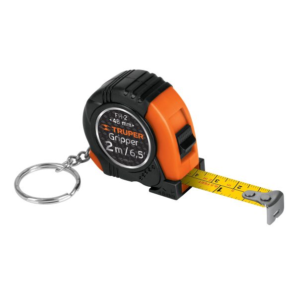 FLEXOMETRO TIPO LLAVERO 2 MTS TRUPER