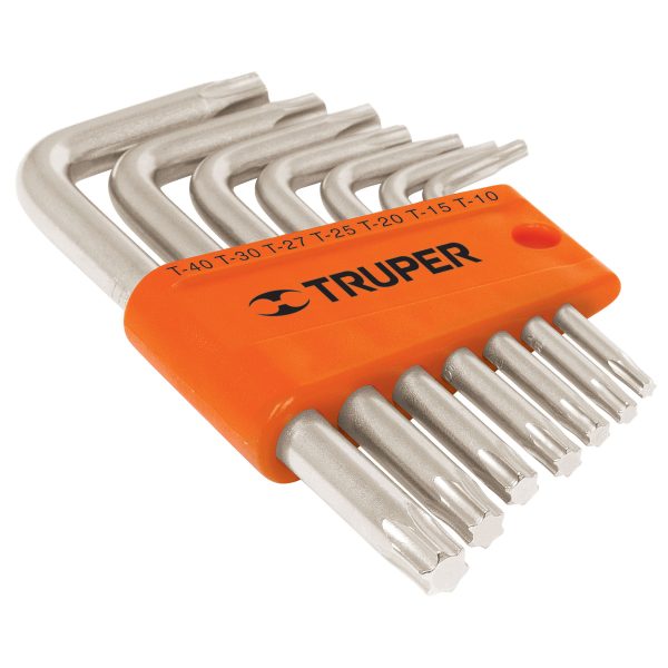 JUEGO DE 7 LLAVES TORX TRUPER