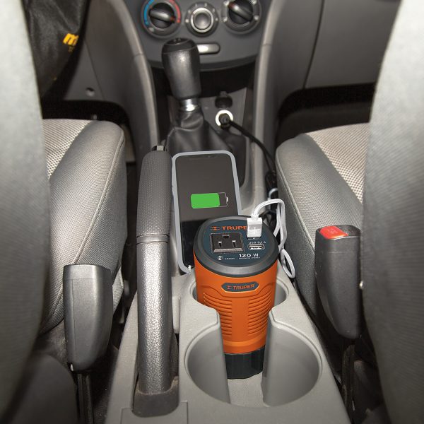 INVERSOR DE CORRIENTE 120 W TIPO VASO TRUPER INCO-120 - Imagen 2