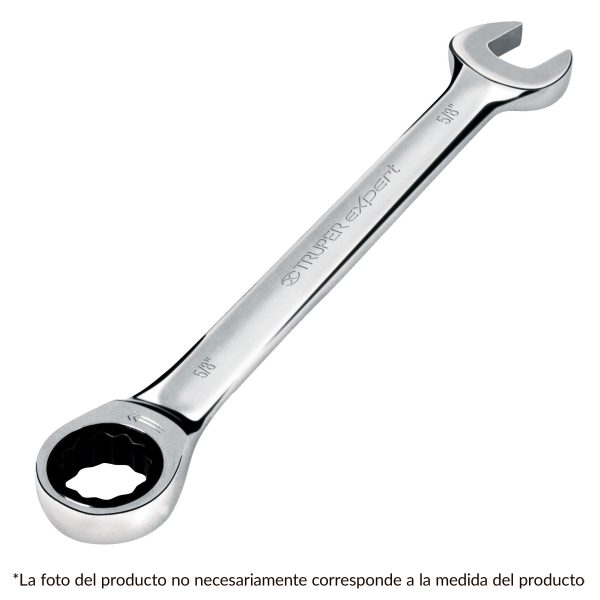 LLAVE COMBINADA EN PULGADAS CON RACHET TRUPER