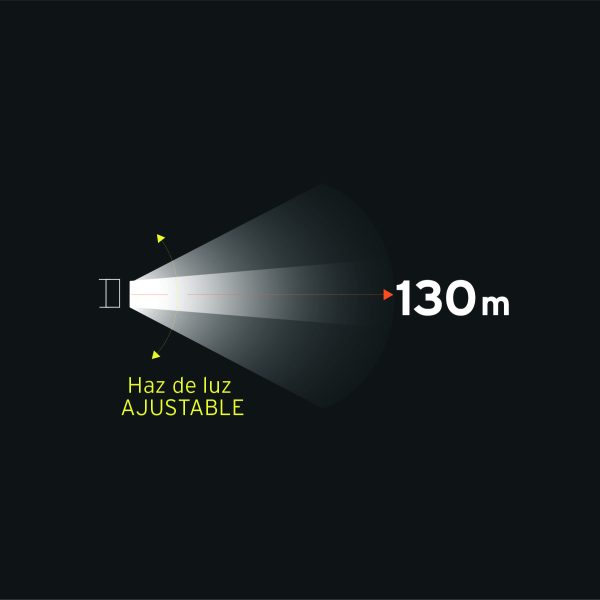 LINTERNA RECARGABLE 180 LUMENES ALTA LUMINOSIDAD TRUPER - Imagen 2