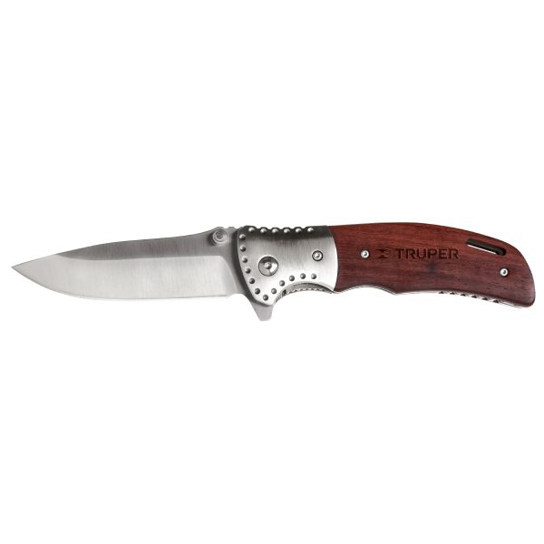 NAVAJA 5" ABATIBLE MANGO MADERA TRUPER